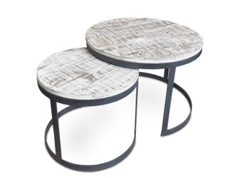 Amagohome Couchtisch Couchtisch 2er Set rund günstig online kaufen