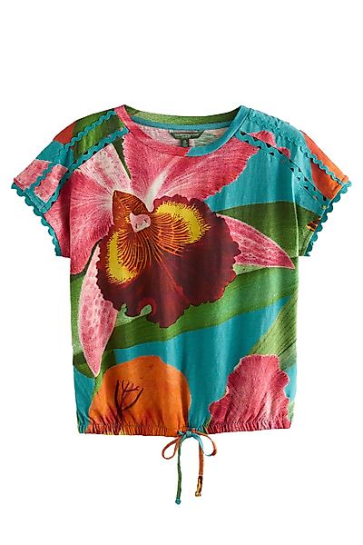 Next T-Shirt Kurzes T-Shirt mit Ballonsaum günstig online kaufen