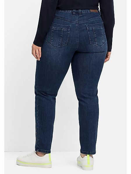 Sheego Stretch-Jeans "Große Größen", mit Zierösen, in Five-Pocket-Form günstig online kaufen