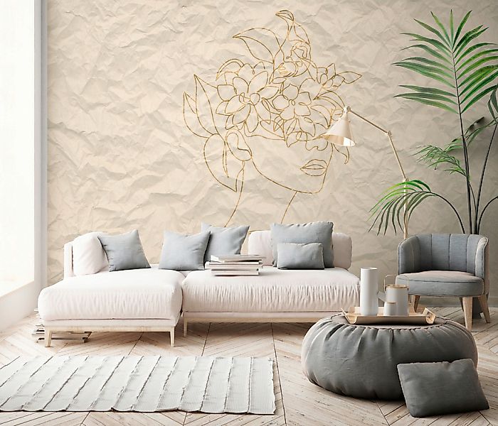 living walls Fototapete »ARTist Paper Face« Vlies, Wand, Schräge günstig online kaufen