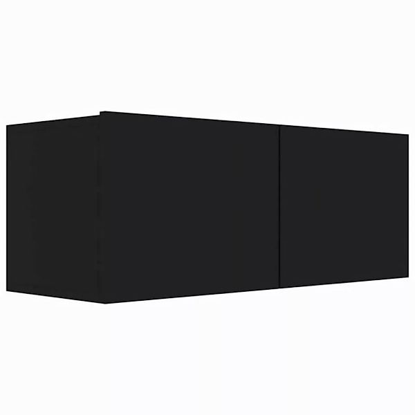 vidaXL TV-Schrank TV-Schrank Schwarz 80x30x30 cm Spanplatte Lowboard günstig online kaufen