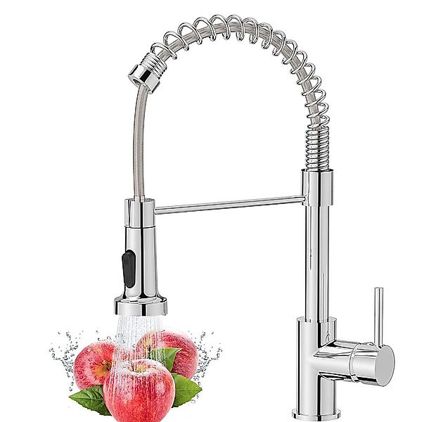 ZEUOPQ Spültischarmatur Wasserhahn Küche, Hoher Bogen günstig online kaufen