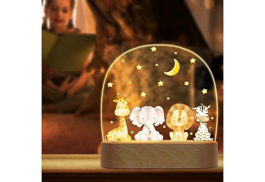 GRAVURZEILE LED Nachtlicht für Kinder, Beruhigend und Energiesparend - Tier günstig online kaufen