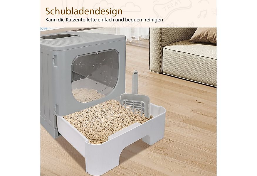nobleza Katzentoilette Katzentoilette mit Deckel Katzenklo Katzen günstig online kaufen