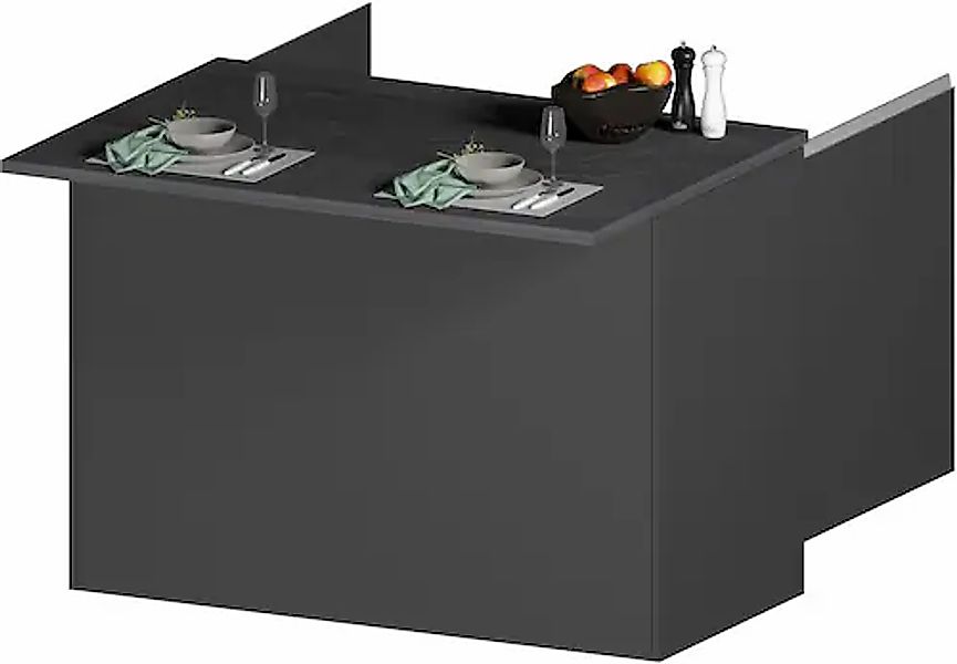 KOCHSTATION Kücheninsel »KS-Sole« Breite 125 cm, mit 2 Türen günstig online kaufen