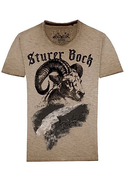 Hangowear Trachtenshirt Trachtenshirt Herren - GODWIN AUSTRIA - beige günstig online kaufen