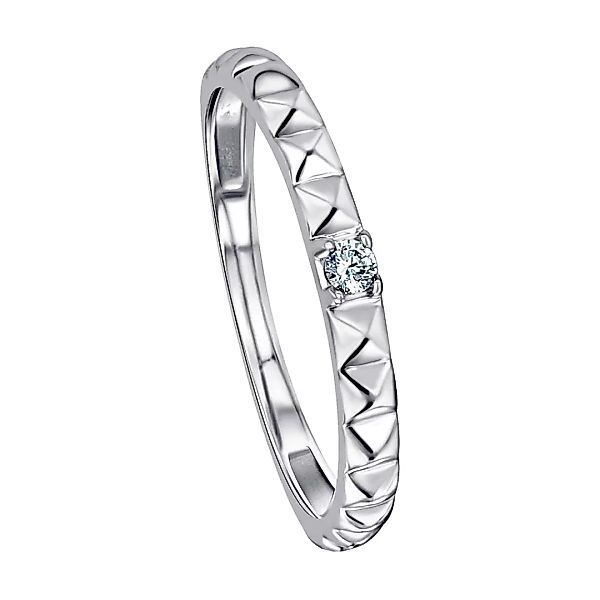 ONE ELEMENT Diamantring "0,04 ct Diamant Brillant Ring aus 585 Weißgold", D günstig online kaufen
