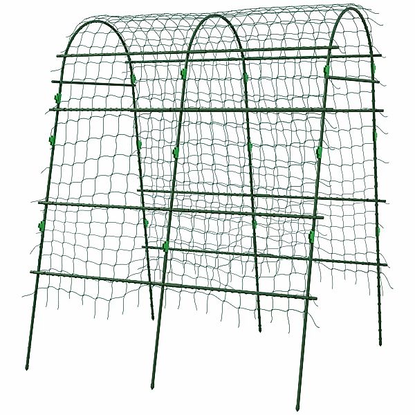 Outsunny Rankgitter Rankhilfe für Kletterpflanzen verstellbares Spalier Pfl günstig online kaufen