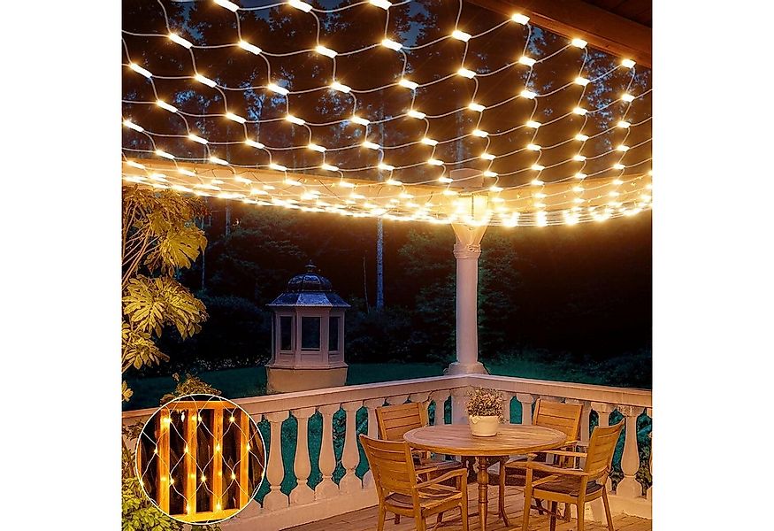 LMaxhome LED-Lichternetz Lichterkette Lichtervorhang Weihnachts Deko für Bü günstig online kaufen
