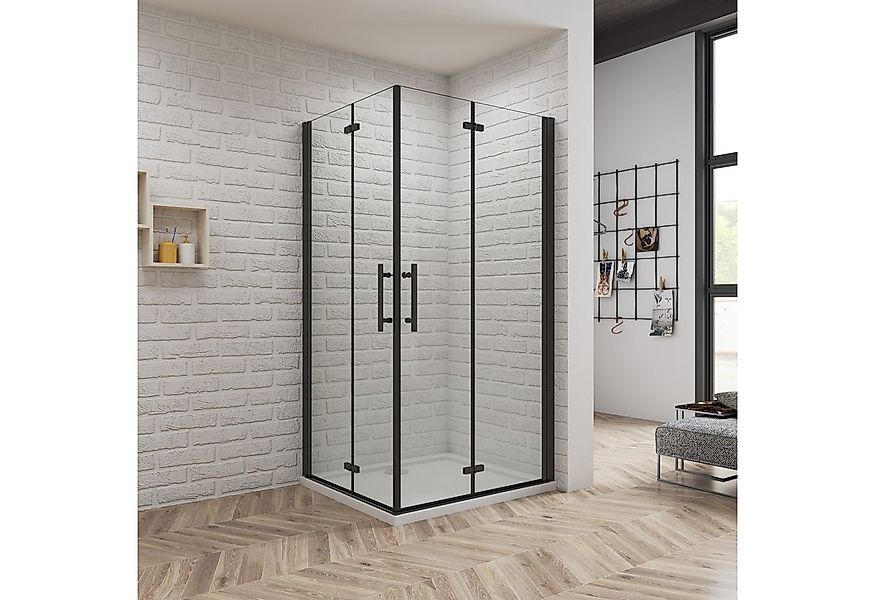 duschspa Eckdusche 6mm Nano Glas Duschkabine Duschtür Falttür Scharniertür günstig online kaufen