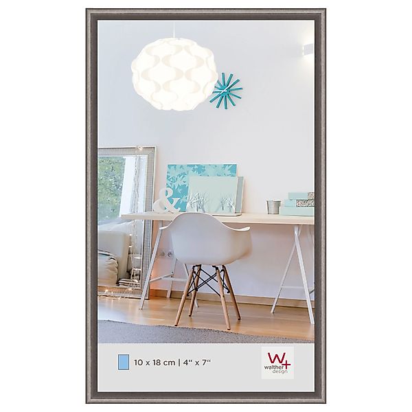 walther design New Lifestyle Kunststoff Bilderrahmen 10x18 cmStahl KV118D günstig online kaufen