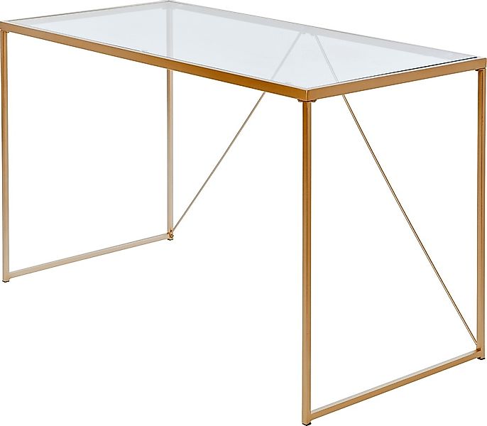 Jahnke Schreibtisch "GLAM DESK" 1 Stk. tlg. Sicherheitsglas günstig online kaufen