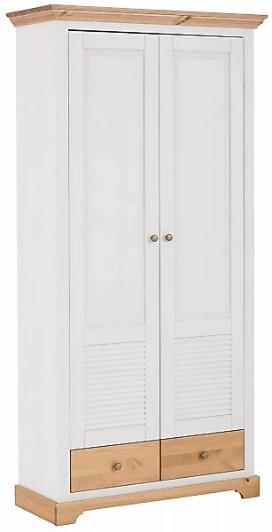 Home affaire Garderobenschrank "Ayanna", Breite 94 cm, 2-türig, aus massive günstig online kaufen