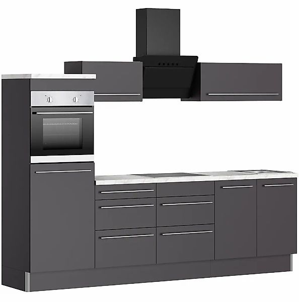 KOCHSTATION Küche "KS-Bern2", Breite 270 cm, wahlweise mit E-Geräten, Seite günstig online kaufen