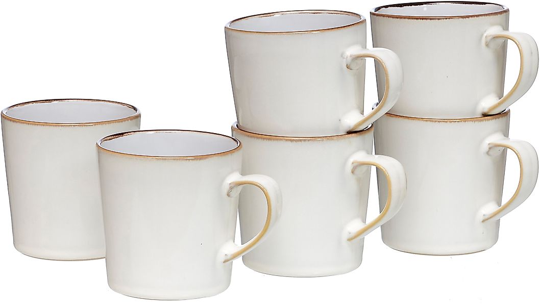 Ritzenhoff & Breker Becher »Kaffeebecher-Set Visby 6tlg, Weiß«, (Set, 6 tlg günstig online kaufen