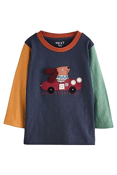 Next Langarmshirt Langärmeliges Shirt mit Applikation günstig online kaufen