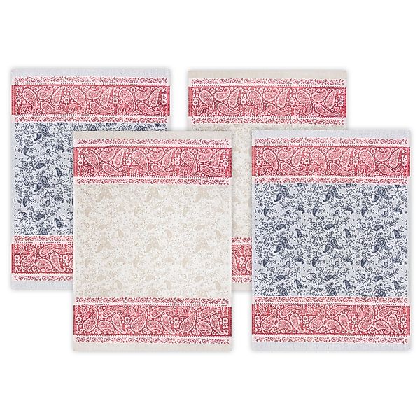 Kracht Geschirrtuch Paisley, (Set, 4-tlg., Set), günstig online kaufen