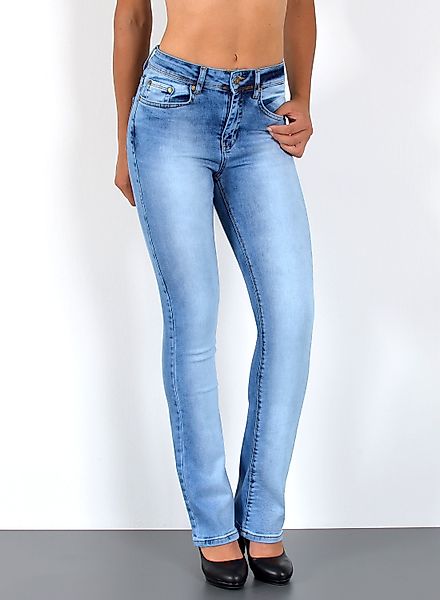 ESRA Bootcut-Jeans Damen Bootcut Jeans High günstig online kaufen