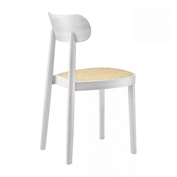 Thonet - 118 Stuhl mit Rohrgeflecht - weiß lasiert TP 200/Rohrgeflecht mit günstig online kaufen
