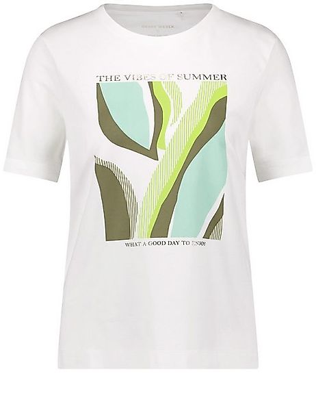 GERRY WEBER 3/4-Arm-Shirt T-Shirt mit Frontprint und Wording günstig online kaufen