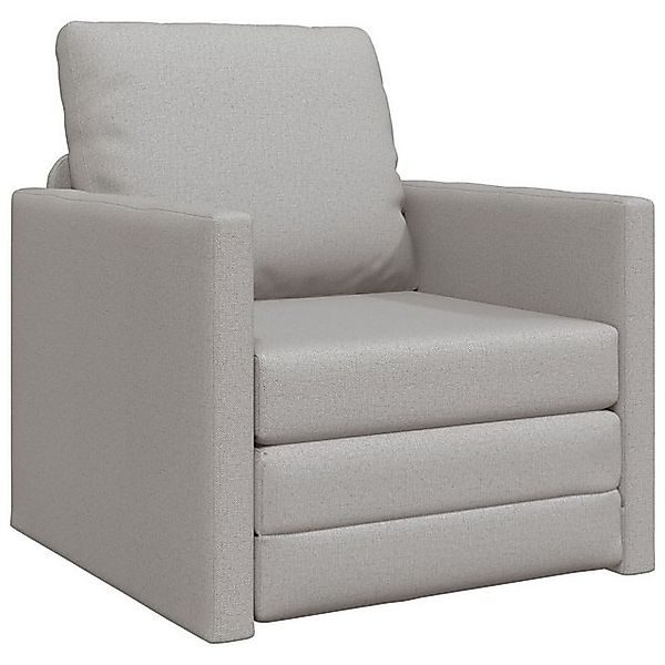 vidaXL Sofa Schlafsofa 2-in-1 Wolken-Grau 74x77x81 cm Stoff, 1 Teile günstig online kaufen