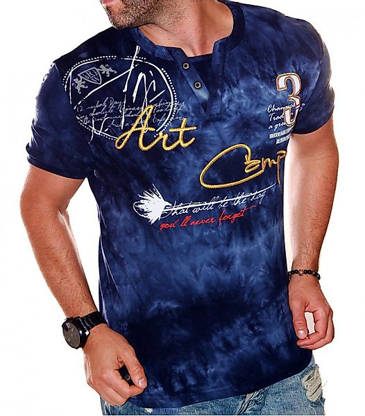 Jaylvis T-Shirt Herren Kurzarm Shirt V-Kragen günstig online kaufen