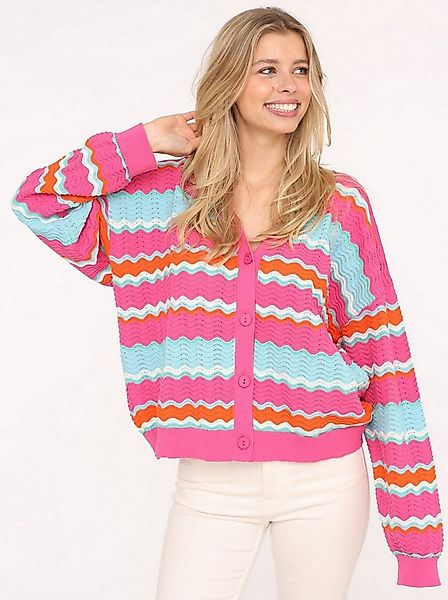 Zwillingsherz Cardigan Cardigan "Streifen Wellen" günstig online kaufen