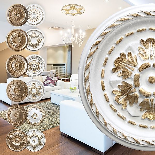 marbet design Wanddekoobjekt R-06 Gold (Stuckrosette günstig online kaufen