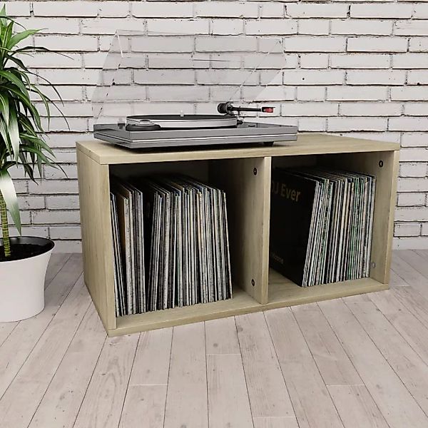 Schallplatten-aufbewahrungsbox Sonoma Eiche 71×34×36 Cm günstig online kaufen