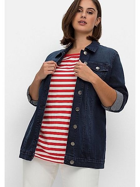 Sheego Jeansjacke Große Größen in längerer, günstig online kaufen