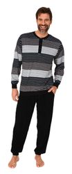 Normann Pyjama Herren Schlafanzug langarm in günstig online kaufen