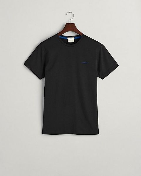 Gant T-Shirt CONTRAST LOGO SS T-SHIRT, BLACK günstig online kaufen