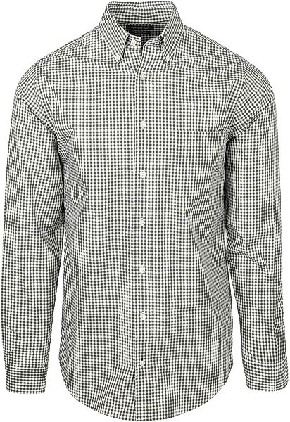 Steppin' Out Poplin Hemd Karos Grün - Größe L günstig online kaufen