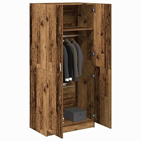 vidaXL Kleiderschrank Kleiderschrank Altholz-Optik 80x52x180 cm Holzwerksto günstig online kaufen