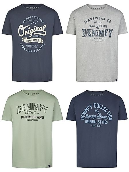 DENIMFY T-Shirt Herren Printshirt DFNuri Regular günstig online kaufen