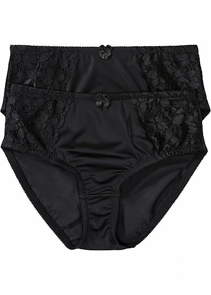 bonprix Maxislip "Maxislip mit zarter Spitze (2er Pack)" Packung, 2 Stk. mi günstig online kaufen