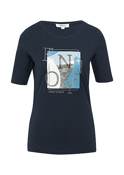 s.Oliver Kurzarmshirt Elastisches T-Shirt mit Frontprint günstig online kaufen