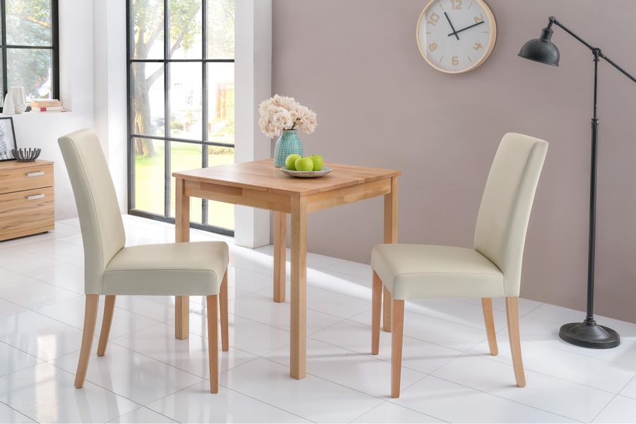 Home affaire 4-Fußstuhl "Lea" (Set) 2 Stk. Kunstleder günstig online kaufen