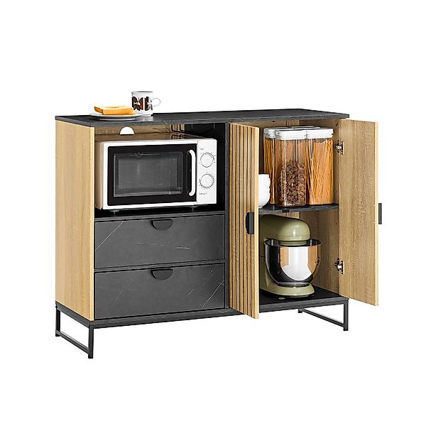 SoBuy Sideboard FSB103, Küchenschrank Kommode Mikrowellenschrank günstig online kaufen