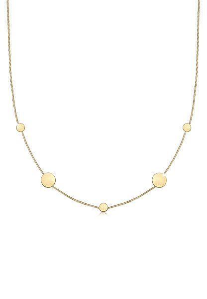 Elli Kette mit Anhänger Plättchen Matt günstig online kaufen