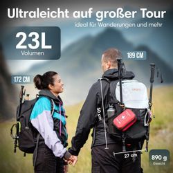 Otaro Wanderrucksack Wanderrucksack mit Belüftung Trekkingrucksack günstig online kaufen