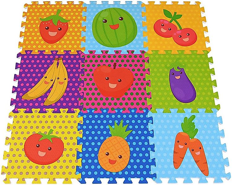 Knorrtoys® Puzzle Früchte, 9 Puzzleteile, Puzzlematte, günstig online kaufen