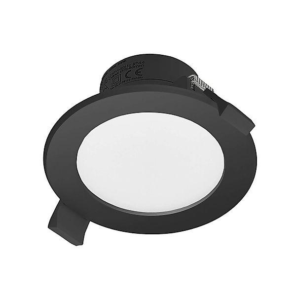 PRIOS LED Rida 10031407 Modern in Schwarz aus Aluminium 1-flammig Badezimme günstig online kaufen