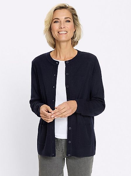 Sieh an! Strickjacke Strickjacke Langarm Struktur, Perlmuster günstig online kaufen