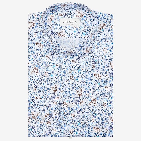 Hemd  blumenmuster  multi 100% reine baumwolle popeline, kragenform  niedri günstig online kaufen