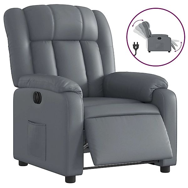 vidaXL Relaxsessel Elektrisch Grau Kunstleder 3205253 günstig online kaufen