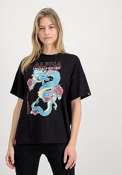 Alpha Industries  T-Shirt Heritage Dragon OS T Women - black günstig online kaufen