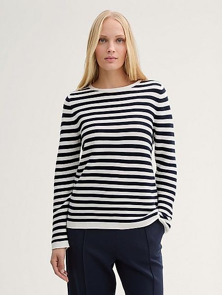 TOM TAILOR Strickpullover Strickpullover mit Bio-Baumwolle günstig online kaufen