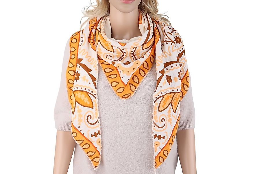 MIRROSI Dreieckstuch Aus Musellin Dreiecksschal ca.195x80 cm, Made in Italy günstig online kaufen