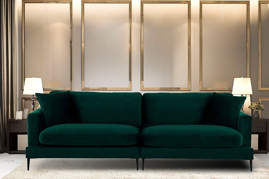 Home affaire Big-Sofa "Cozy elegantes Designsofa, Maße B/T/H: 252/97/80 cm" günstig online kaufen